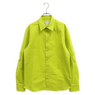 美品 ボッテガヴェネタ BOTTEGA VENETA UNIFORM シャツ ロングスリーブ コットン 無地 トップス メンズ 38(M相当) ホワイト