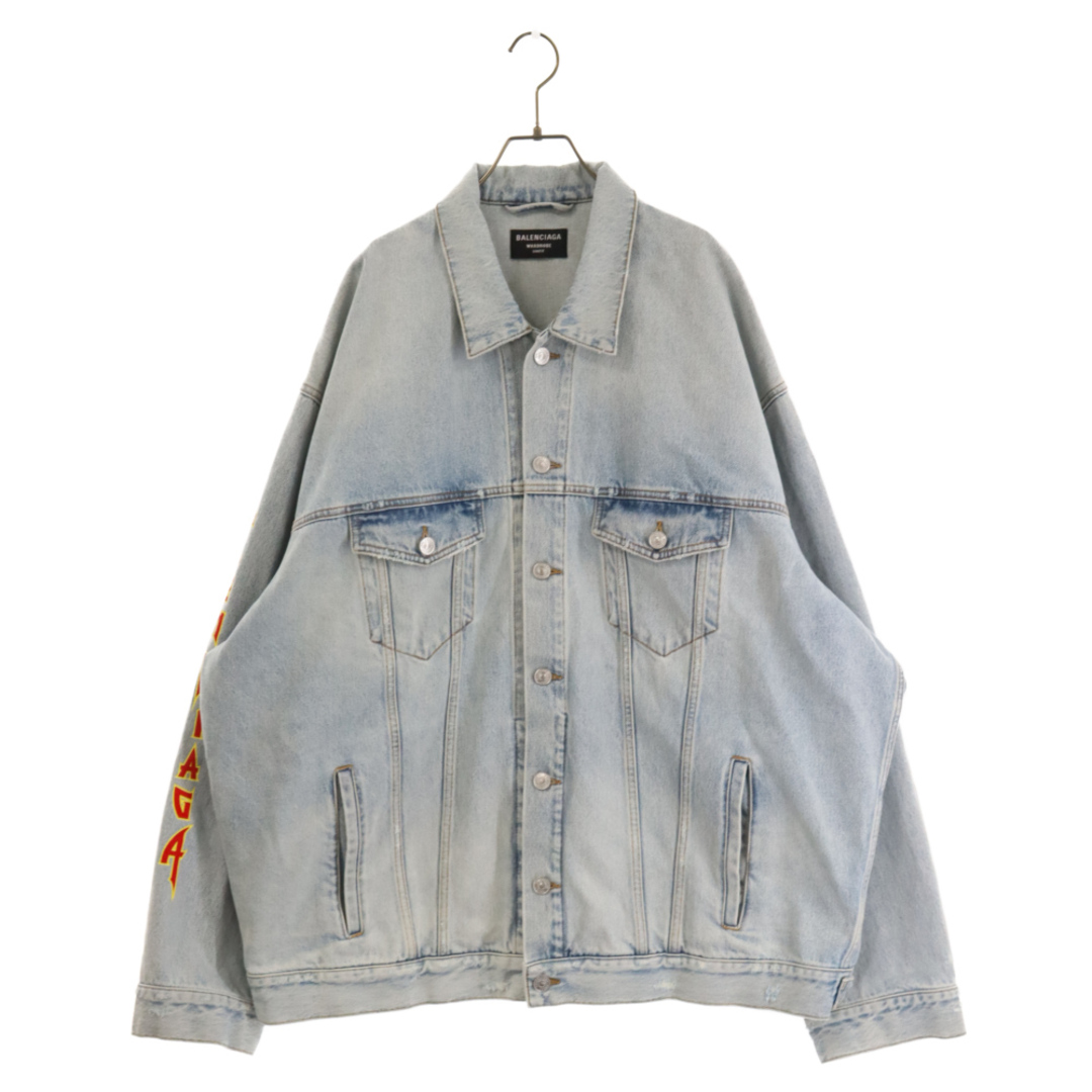 バレンシアガ balenciaga オーバーサイズ ロゴ デニムシャツジャケット バレンシアガ balenciaga オーバーサイズ ロゴ デニムシャツジャケット