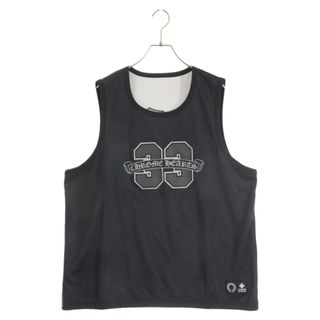 Chrome Hearts - CHROME HEARTS クロムハーツ Mesh Warm Up Jersey Tank Top メッシュウォームアップジャージータンクトップ ブラック