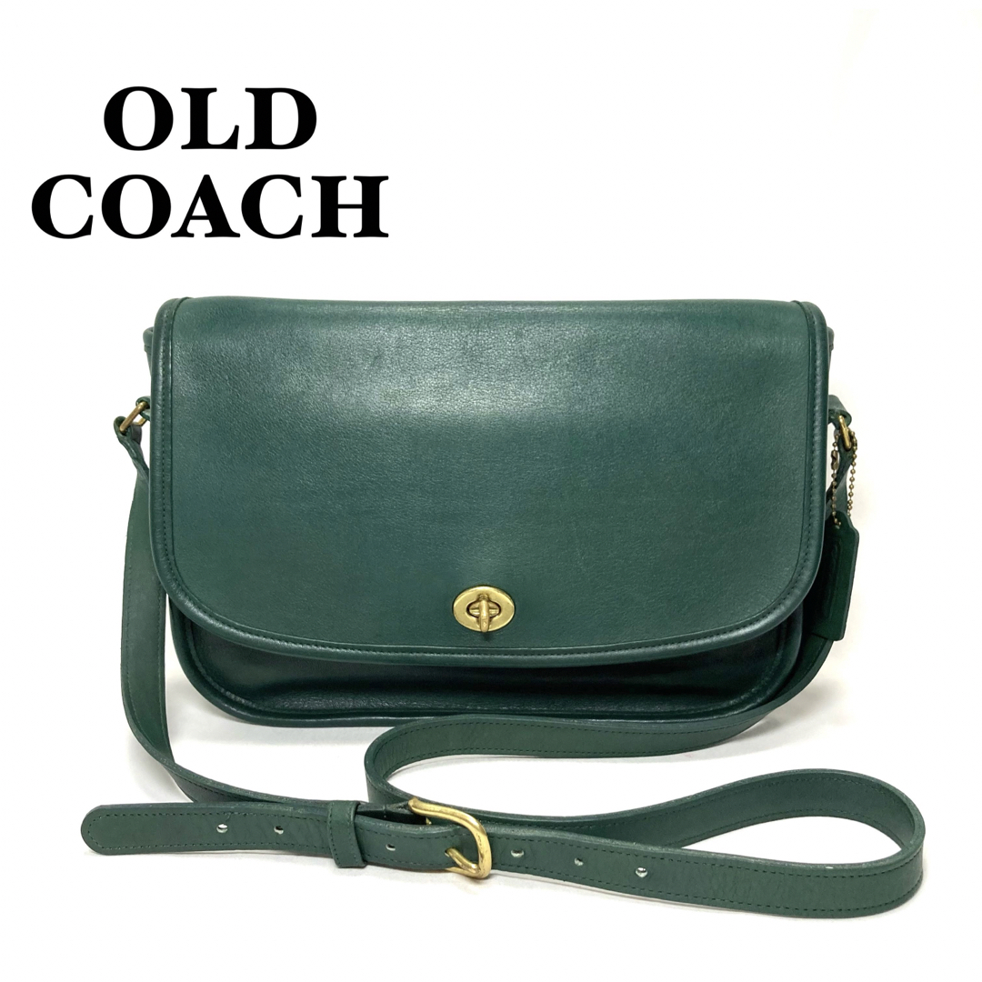 美品 オールドコーチ シティバッグ グラブタンレザー ターンロック COACH