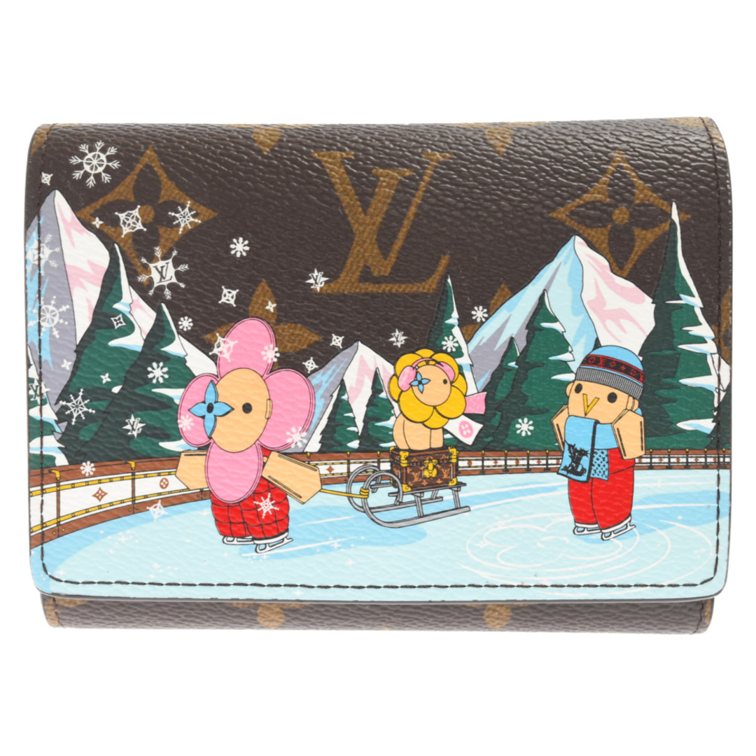 92センチ横幅LOUIS VUITTON ルイヴィトン PORTEFEUILLE VICTORINE ポルトフォイユヴィクトリーヌ モノグラム キャンバス ヴィヴィエンヌ ウォレット三つ折り財布 ブラウン M82622