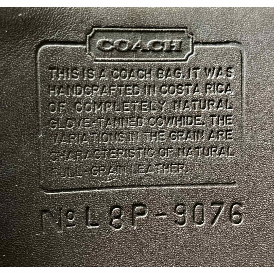 COACH オールドコーチ　ショルダーバッグ　ターンロック　L8P-9076