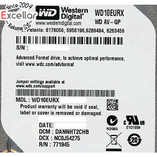ウェスタンデジタル(Western Digital)のWestern Digital製HDD　WD10EURX　1TB SATA600(PC周辺機器)