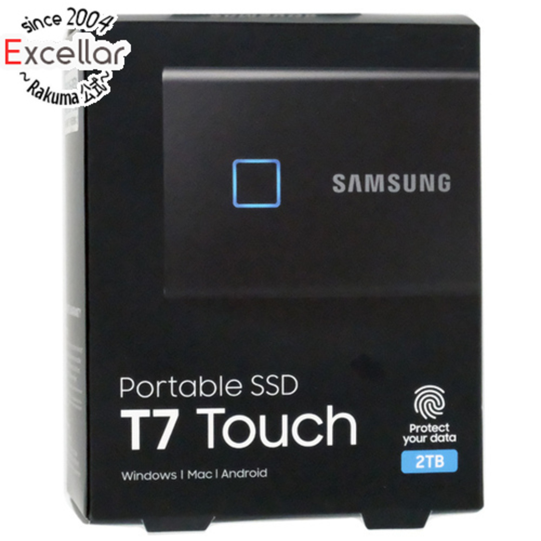 仕様SAMSUNG　ポータブルSSD　T7 Touch MU-PC2T0K/IT　2TB　ブラック