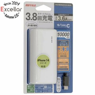 バッファロー(Buffalo)のBUFFALO　モバイルバッテリー 10000mAh　BSMPB10030C3WH　ホワイト(バッテリー/充電器)