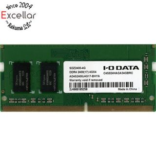 アイオーデータ(IODATA)の【バルク新品】 I-O DATA　SDZ2400-4G　SODIMM DDR4 PC4-19200 4GB(PCパーツ)