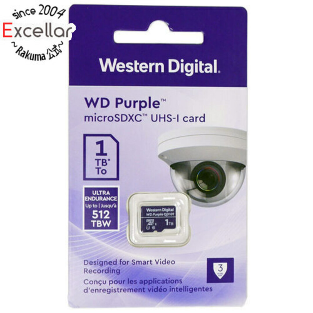 WESTERN DIGITAL　microSDXCメモリーカード　WDD100T1P0C　1TBWESTERNDIGITAL