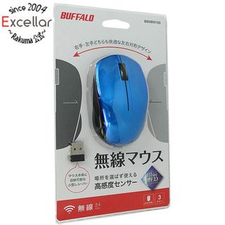 バッファロー(Buffalo)のBUFFALO　BlueLEDワイヤレスマウス　BSMBW100BL　ブルー(PC周辺機器)