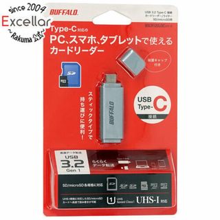 バッファロー(Buffalo)のBUFFALO　Type-C接続カードリーダー　BSCR120U3CSV　USB Type-C シルバー(PC周辺機器)