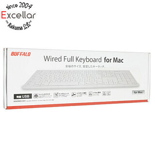 バッファロー(Buffalo)のBUFFALO　有線Mac用キーボード BSKBM01WH　ホワイト(PC周辺機器)