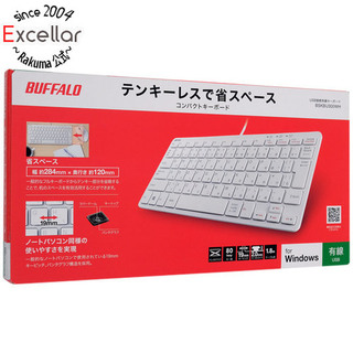 バッファロー(Buffalo)のBUFFALO　有線コンパクトキーボード BSKBU300WH　ホワイト(PC周辺機器)