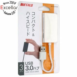 バッファロー(Buffalo)のBUFFALO製　USB3.0ハブ 3ポート　BSH3U100U3WH　ホワイト(PC周辺機器)