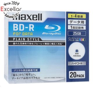 マクセル(maxell)のmaxell　データ用 BD-R 4倍速 20枚　BR25PPLWPB.20S(その他)