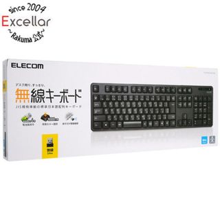 エレコム(ELECOM)のELECOM　無線フルキーボード TK-FDM106TBK　ブラック(PC周辺機器)