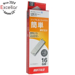 バッファロー(Buffalo)のBUFFALO　USB3.0用 USBメモリー　RUF3-K16GB-WH　16GB ホワイト(PC周辺機器)