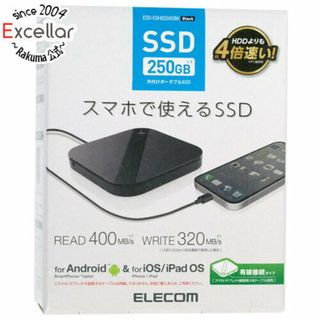 エレコム(ELECOM)のELECOM　スマートフォン用外付けバックアップSSD　ESD-ESH0250GBK　ブラック(PC周辺機器)