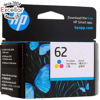 エルエイチピー(LHP)のHP　インクカートリッジ HP 62 C2P06AA　3色カラー(PC周辺機器)