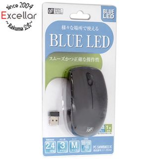 オームデンキ(オーム電機)のオーム電機　ワイヤレスマウス BLUE LED Mサイズ PC-SMWBM33 K　ブラック(PC周辺機器)