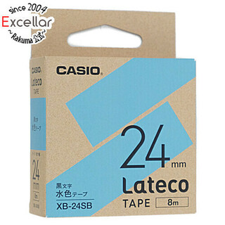 カシオ(CASIO)のCASIO　ラテコテープ 詰め替え用テープ　XB-24SB　水色(PC周辺機器)
