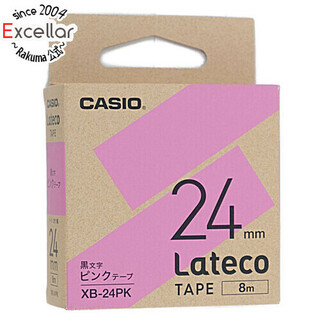 カシオ(CASIO)のCASIO　ラテコテープ 詰め替え用テープ　XB-24PK　ピンク(PC周辺機器)