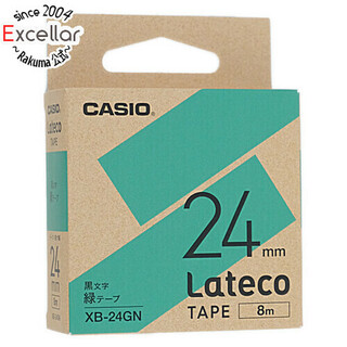カシオ(CASIO)のCASIO　ラテコテープ 詰め替え用テープ　XB-24GN　緑(PC周辺機器)