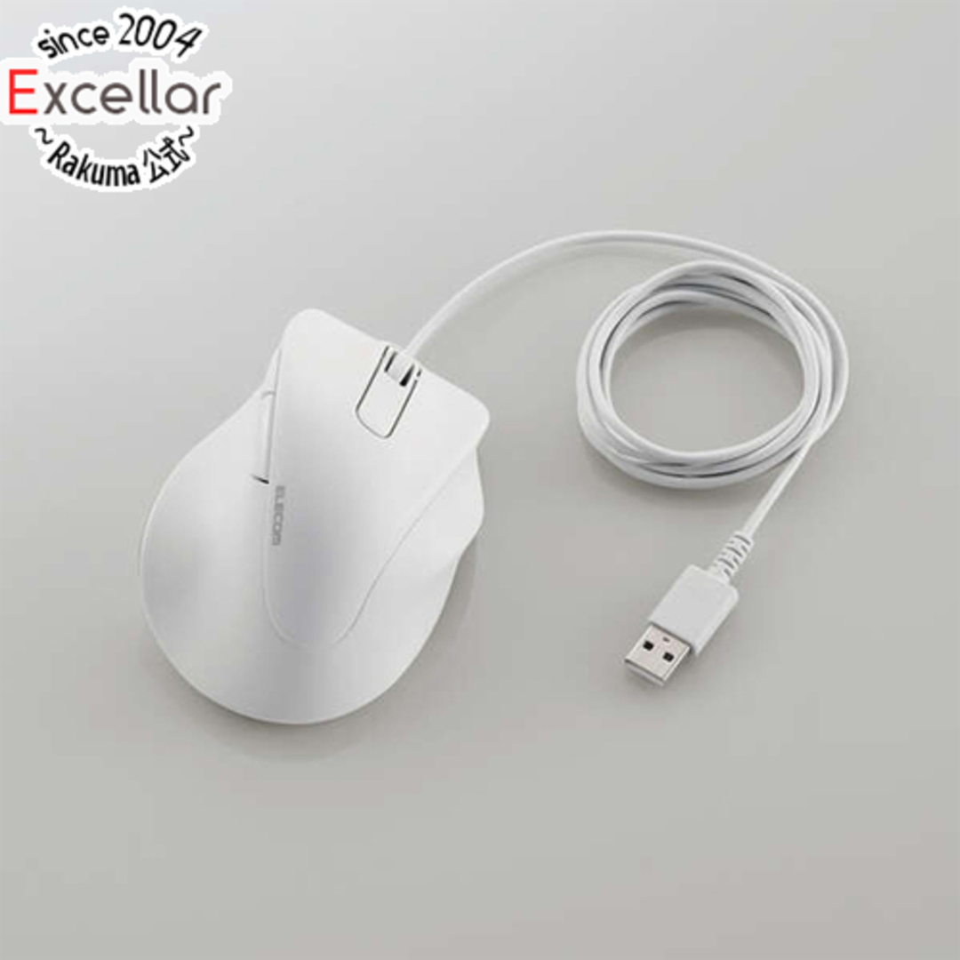 ELECOM(エレコム)のELECOM製　静音 有線マウス Sサイズ　M-XGS30UBSKWH　ホワイト スマホ/家電/カメラのPC/タブレット(PC周辺機器)の商品写真