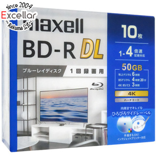 maxell　録画用ブルーレイディスク BD-R DL 4倍速 10枚組　BRV50WPG.10S