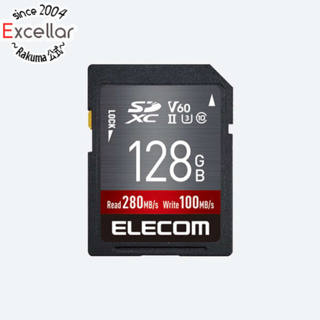 ELECOM　SDXCメモリーカード　MF-FS128GU23V6R　128GB
