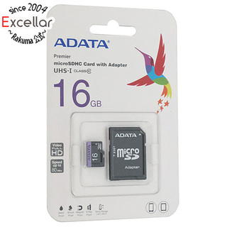 アルダータ(ADATA)のADATA　microSDHCカード　AUSDH16GUICL10-RA1L　16GB(PC周辺機器)