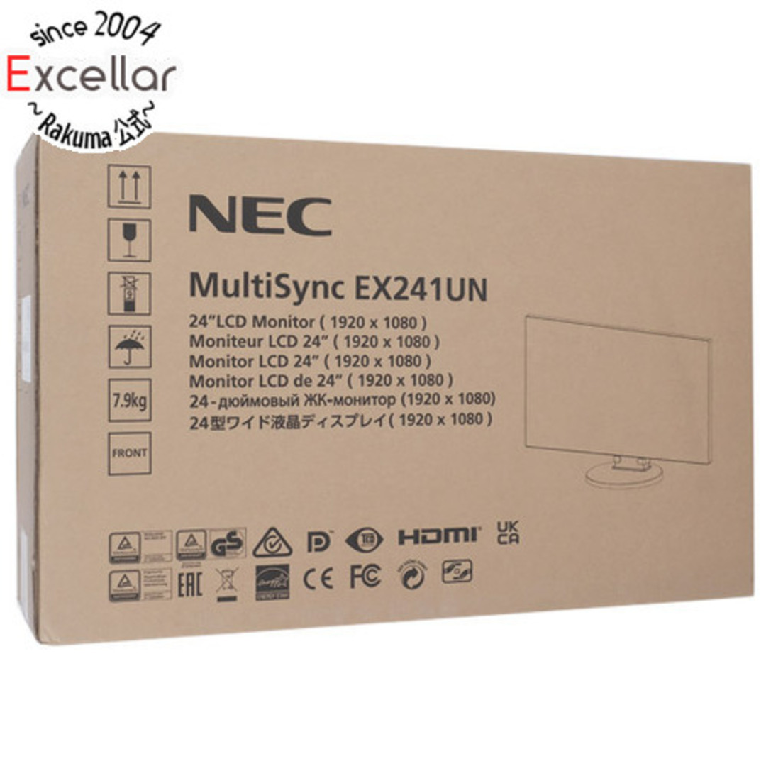 NEC製　23.8型液晶モニタ MultiSync LCD-EX241UN　ホワイト型番