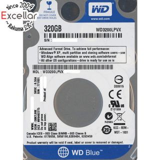 ウェスタンデジタル(Western Digital)のWesternDigital HDD 2.5inch　WD3200LPVX　320GB 7mm(PC周辺機器)