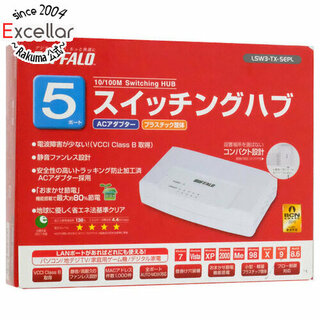 バッファロー(Buffalo)のBUFFALO製　スイッチングHub (5ポート) LSW3-TX-5EPL(PC周辺機器)