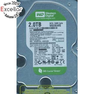 ウェスタンデジタル(Western Digital)のWestern Digital製HDD　WD20EARS　2TB SATA300(PC周辺機器)