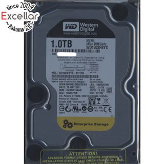 ウェスタンデジタル(Western Digital)のWestern Digital製HDD　WD1003FBYX　1TB SATA300 7200(PC周辺機器)