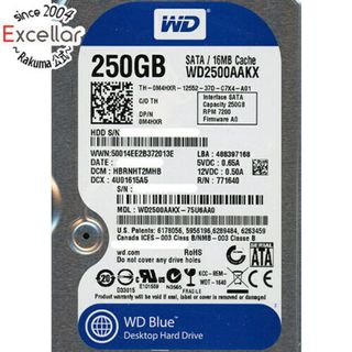 ウェスタンデジタル(Western Digital)のWestern Digital製HDD　WD2500AAKX　250GB SATA600 7200(PC周辺機器)