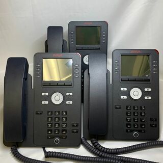 【中古品】Avaya IP 電話機 3台セット アバイア J169 ビジネスフォン ブラック 700513634 J169D01B-1015(その他)
