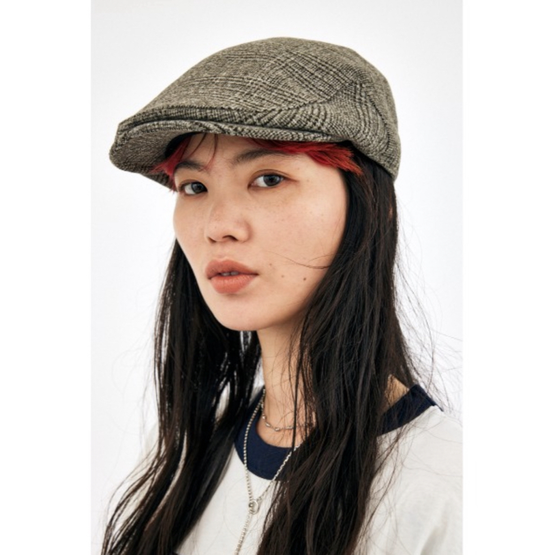 moussy(マウジー)のmoussy マウジー ハンチング GLEN CHECK HUNTING レディースの帽子(ハンチング/ベレー帽)の商品写真