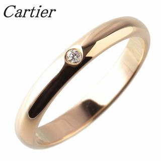 カルティエ(Cartier)のカルティエ ダイヤ リング 1895 ウェディング 1PD #45 幅2.5mm AU750YG Cartier【14516】(リング(指輪))