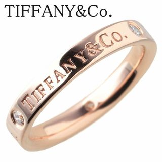 ティファニー(Tiffany & Co.)のティファニー ダイヤ リング フラットバンド 3PD 9号 幅3.0mm AU750PG TIFFANY【14624】(リング(指輪))