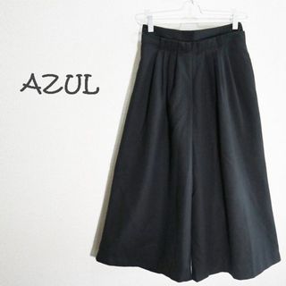 アズールバイマウジー(AZUL by moussy)の ◆未使用・タグ付き◆　AZUL　タック入りワイドフレアーパンツ　黒(その他)