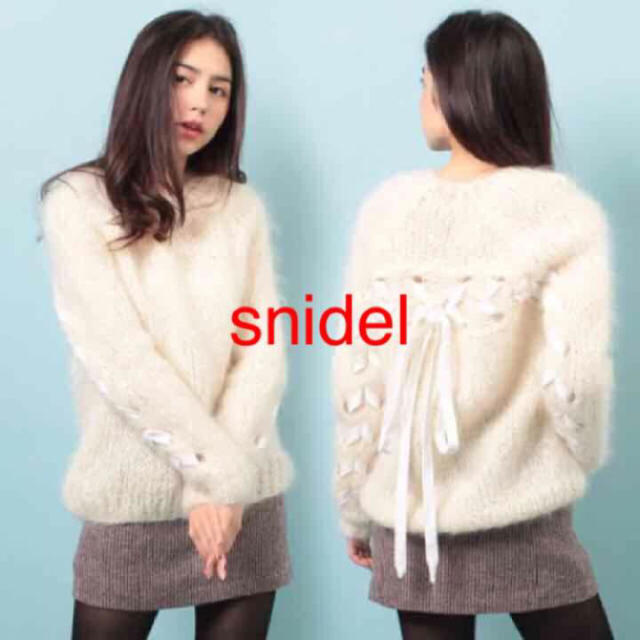 新品❁snidel❁レースアップニット