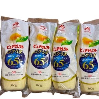 アジノモト(味の素)のピュアセレクト　360g ４本　こだわりマヨネーズ　食品　(調味料)