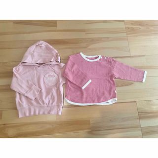 ブリーズ(BREEZE)の80サイズ 子供服 ２枚まとめ売り(トレーナー)