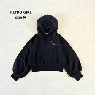 レトロガール(RETRO GIRL)の【新品】Mサイズ RETRO GIRL レトロガール 刺繍パーカー スウェット(パーカー)