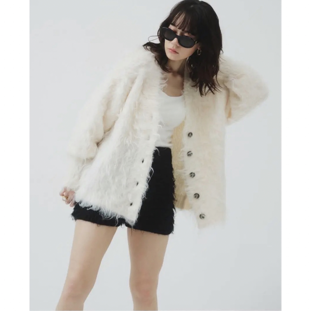 8,405円The toe カーディガン　PIGALLE SHAGGY CARDIGAN