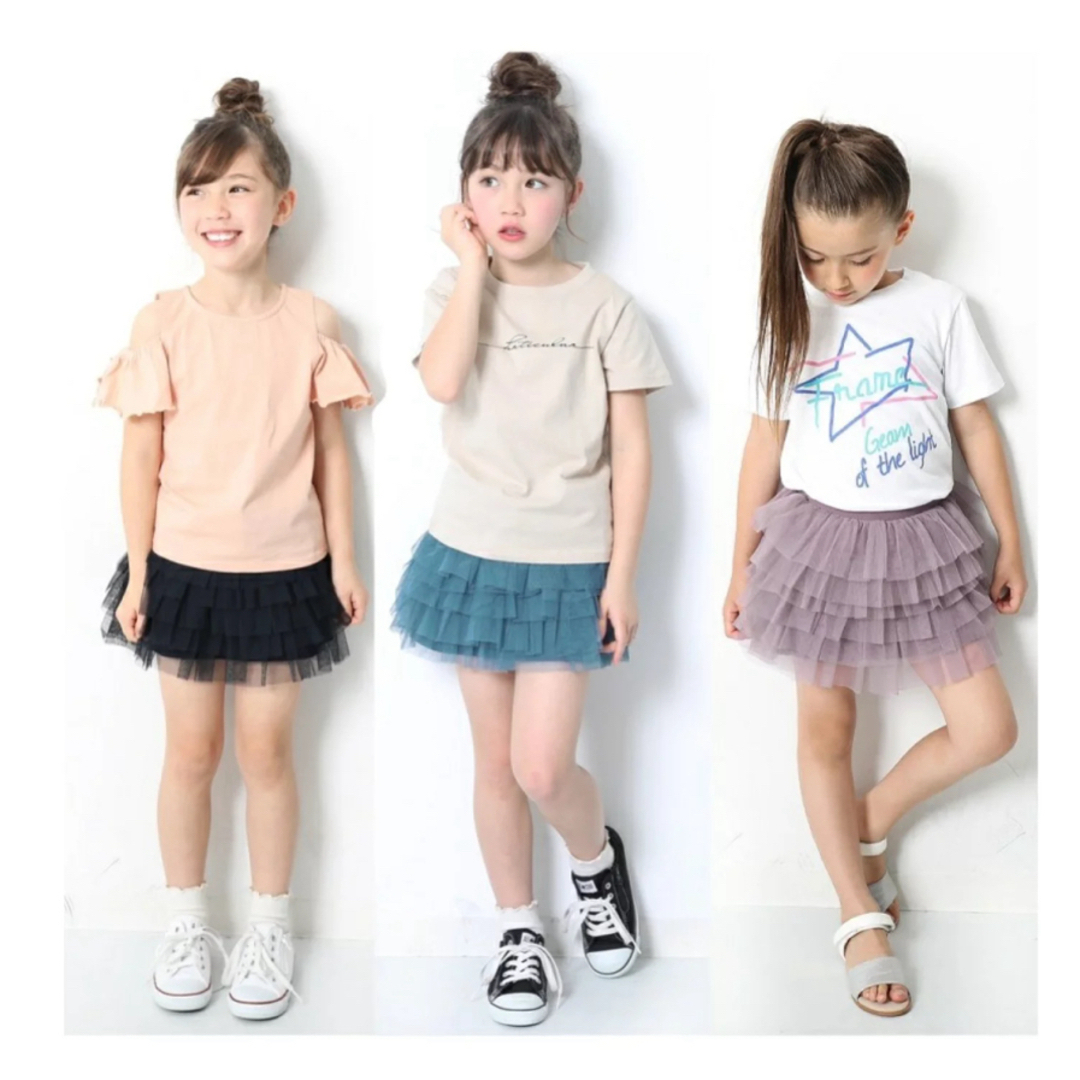 devirock(デビロック)のスカート　スカッツ　２本セット／devirock キッズ/ベビー/マタニティのキッズ服女の子用(90cm~)(スカート)の商品写真