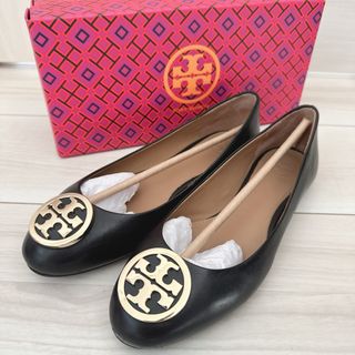 トリーバーチ(Tory Burch)のTORY BURCH トリーバーチ　フラットシューズ　サイズ7  ブラック(バレエシューズ)