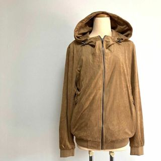 ザラ(ZARA)のZARA メンズ　ジップアップパーカー　ストレッチ　アウター　L(EUR)(パーカー)