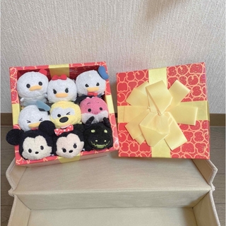 ディズニー(Disney)の非売品BOX付き❗️ツムツム　ぬいぐるみ　クリスマスセット(キャラクターグッズ)
