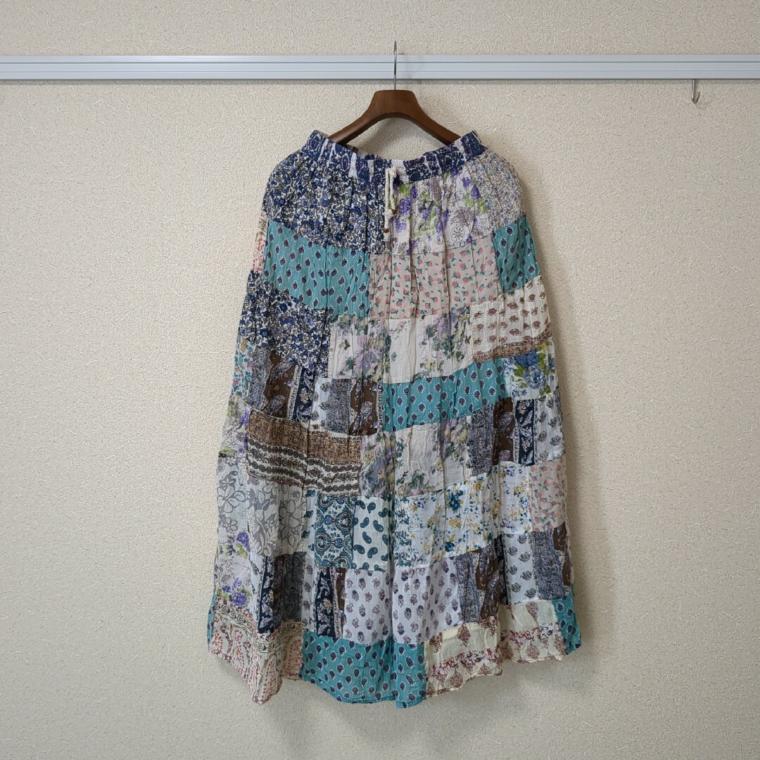 パッチワーク ロングスカートの通販 by namako's shop|ラクマ